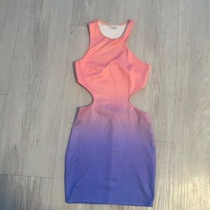 Karmaloop Ombre cut open dress